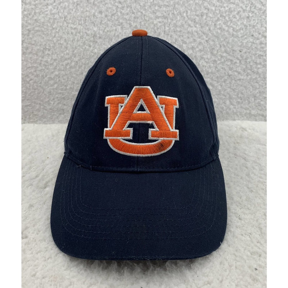 University of Auburn Tigers Hat Mens Hook Loop OSFM Blue Orange NCAA Sports Dad